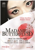 MADAME BUTTERFLY en 3D - Op&eacute;ra de Puccini
