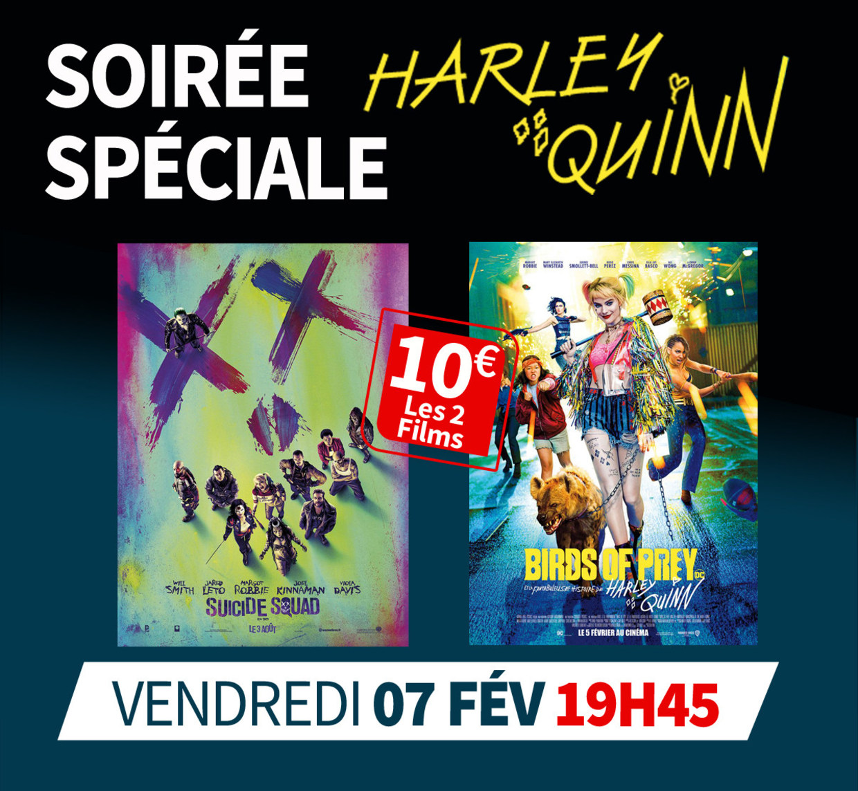 SOIRÉE SPÉCIALE HARLEY QUINN au Cinéma SainteEulalie Grand Ecran
