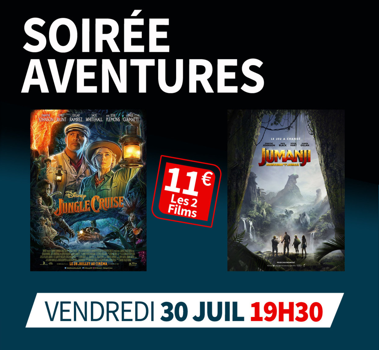 SOIRÉE AVENTURES au Cinéma SainteEulalie Grand Ecran