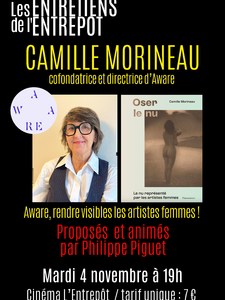 LES ENTRETIENS DE L'ENTREPÔT : CAMILLE MORINEAU